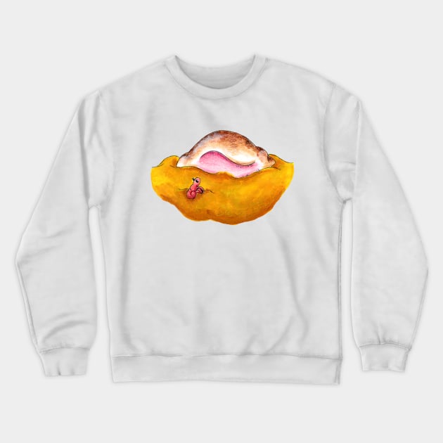 Home Sweet Shell Crewneck Sweatshirt by KristenOKeefeArt